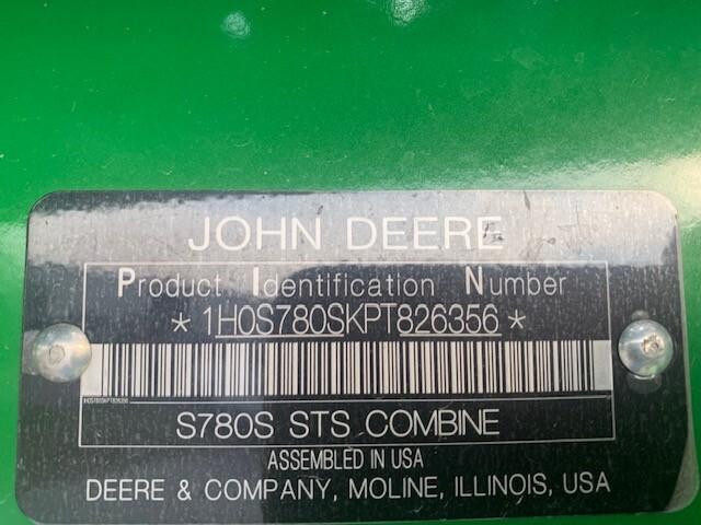 2023 John Deere S780