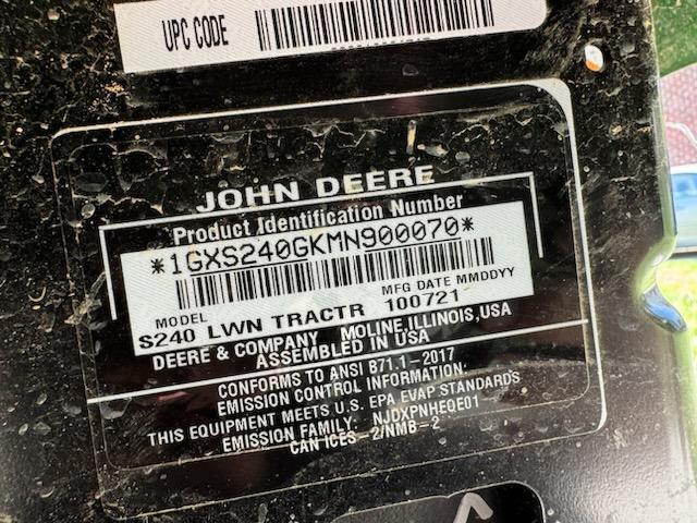 2021 John Deere S240