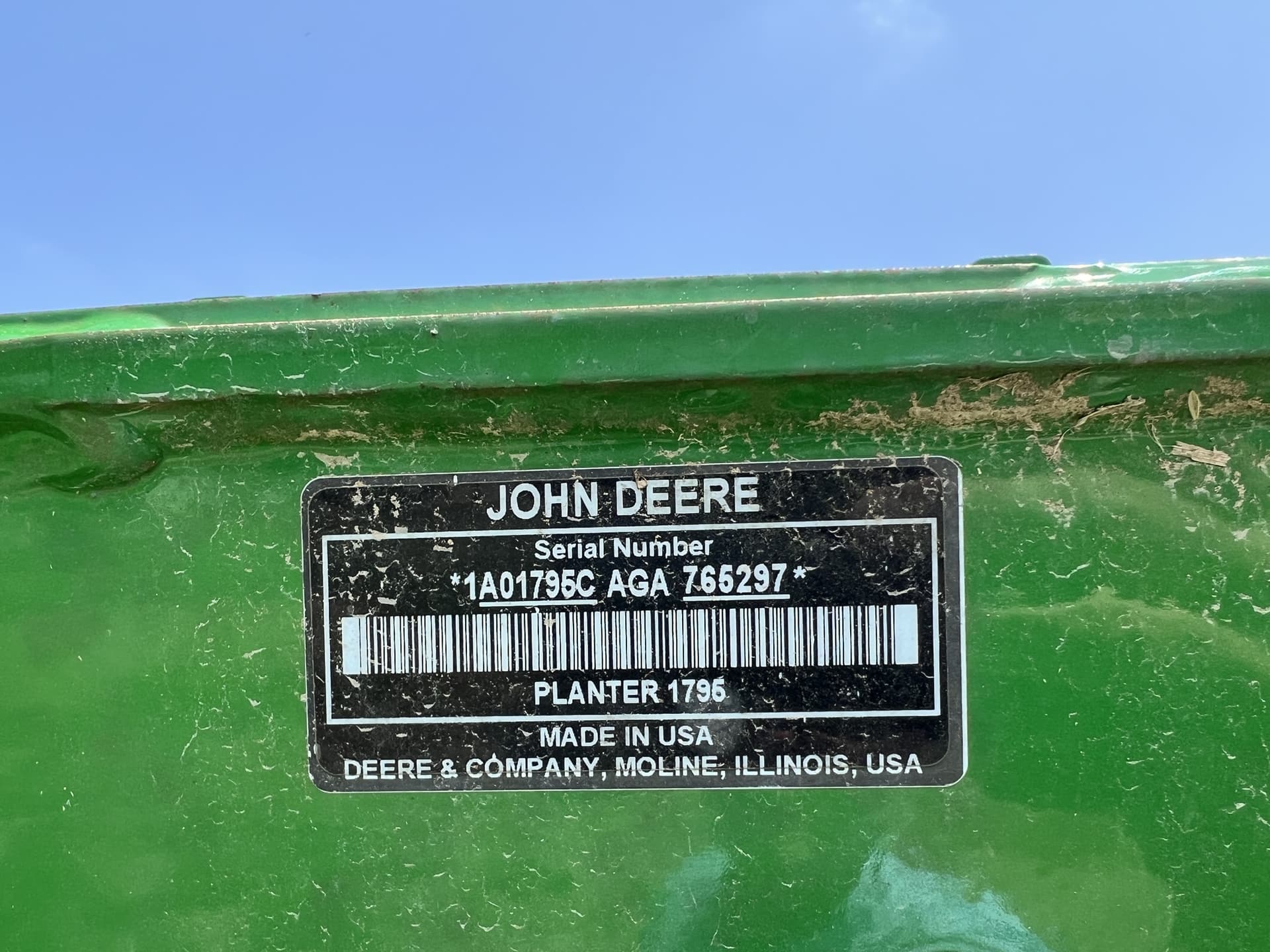 2016 John Deere 1795