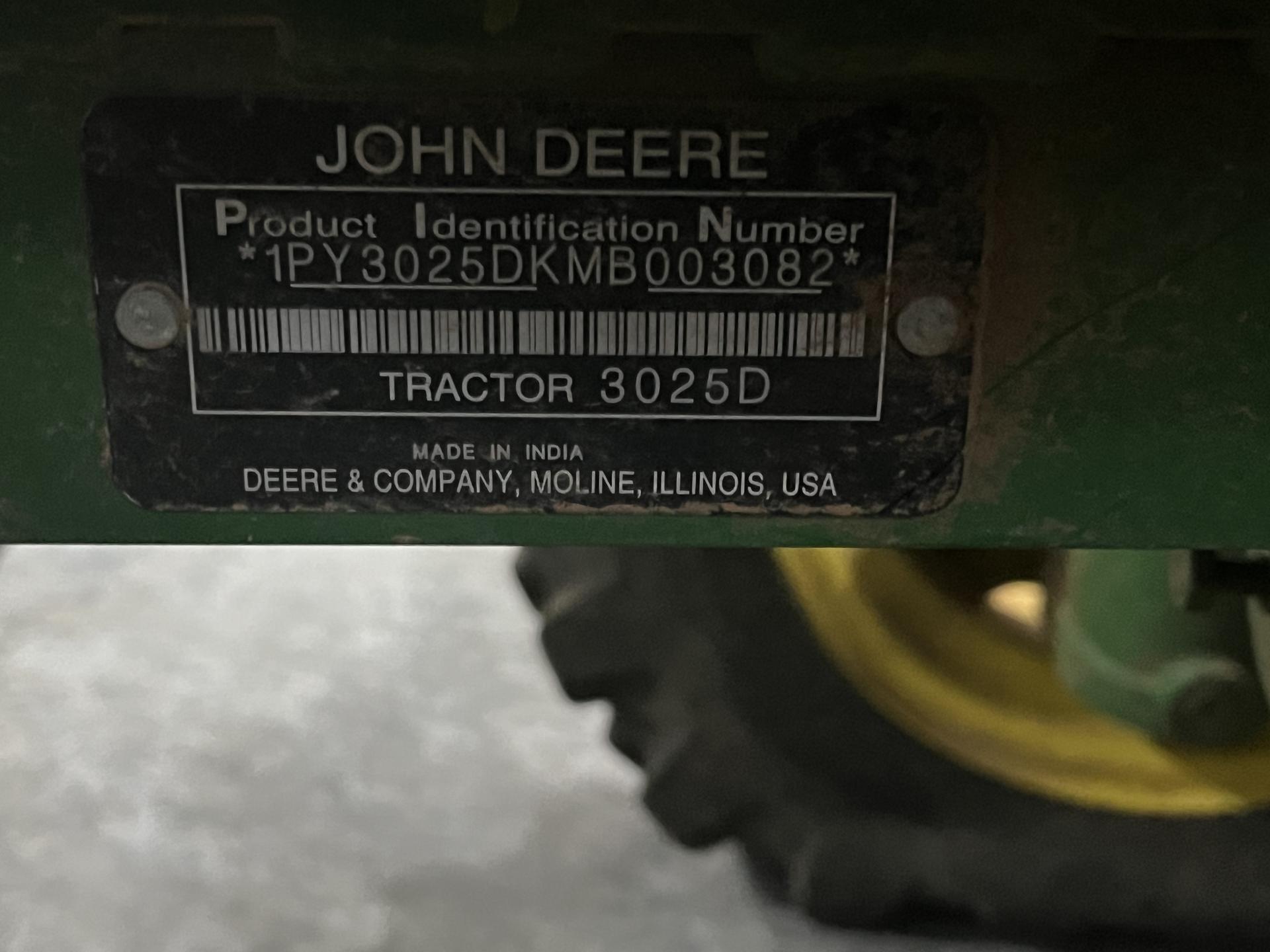 2021 John Deere 3025D Image