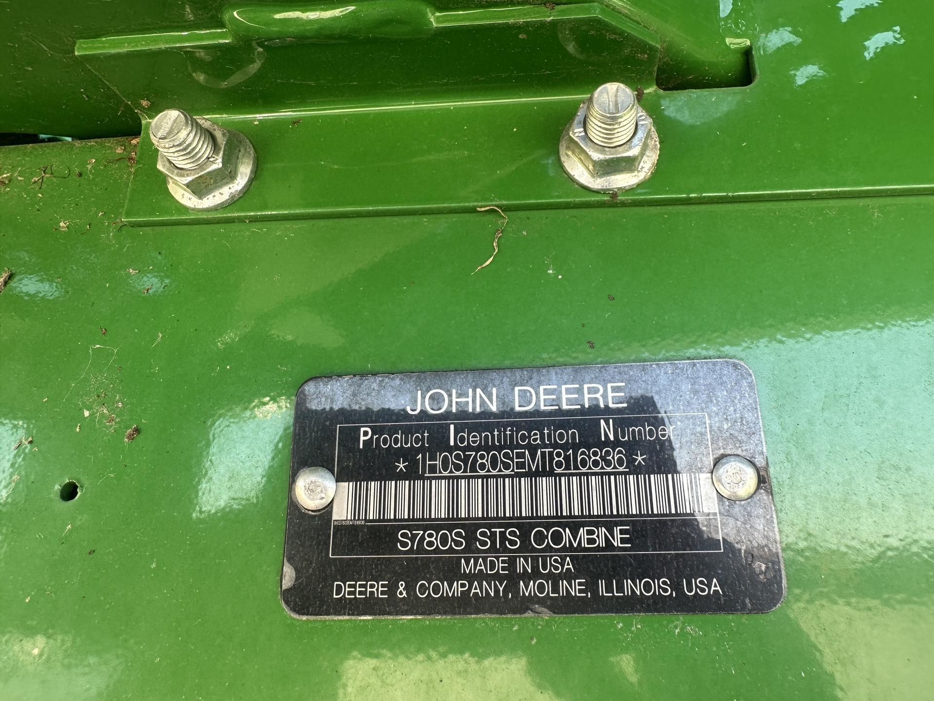 2021 John Deere S780 Image
