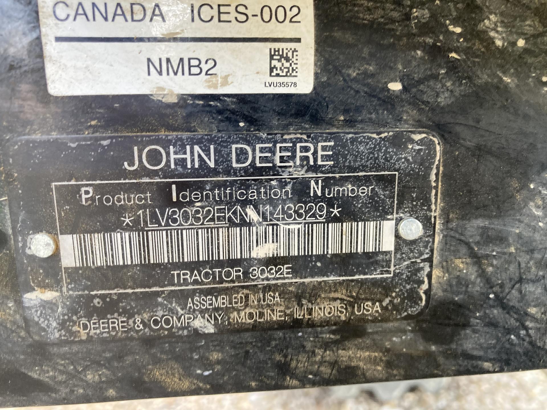 2022 John Deere 3032E Image