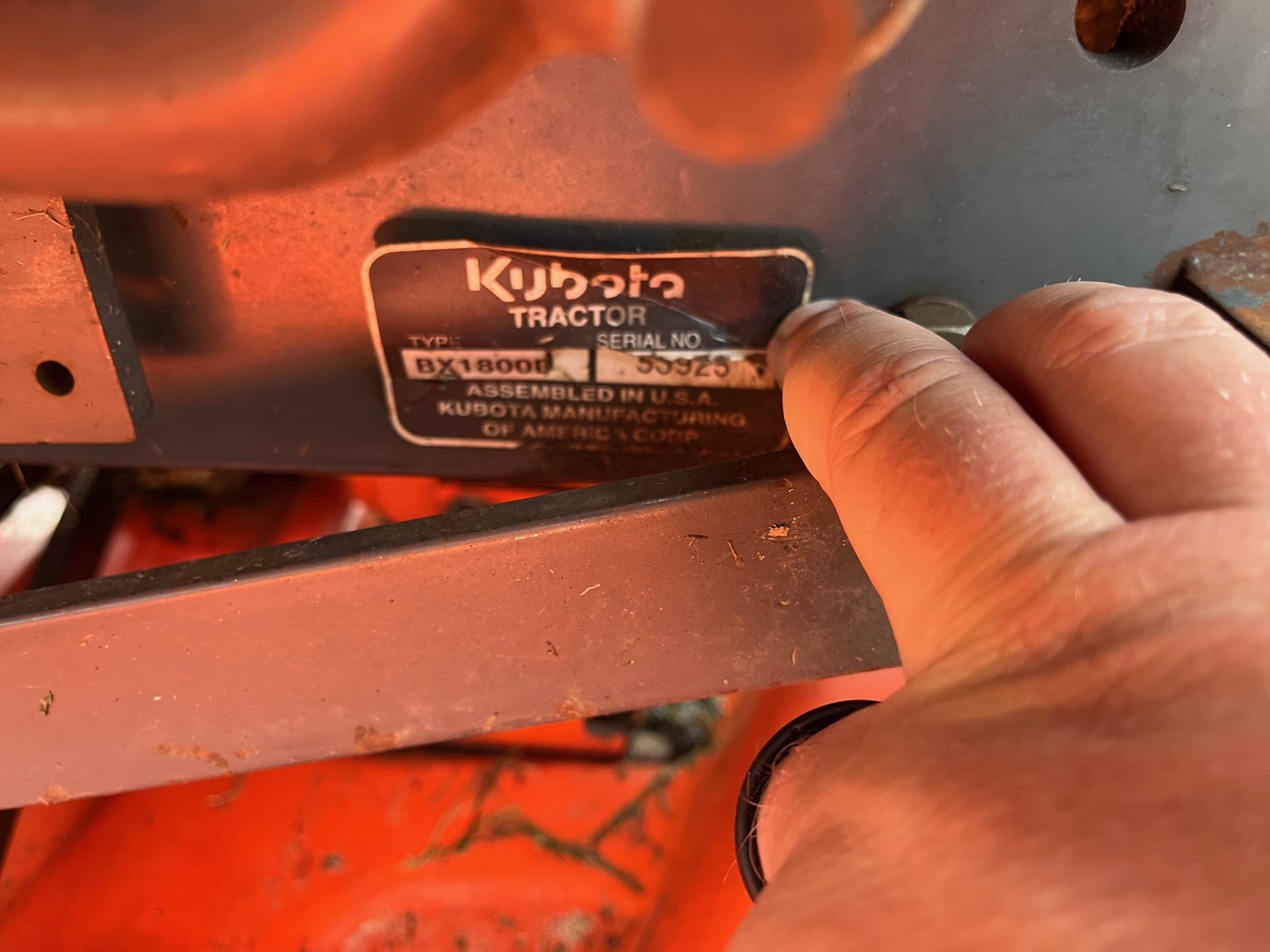 2001 Kubota BX1800D Image