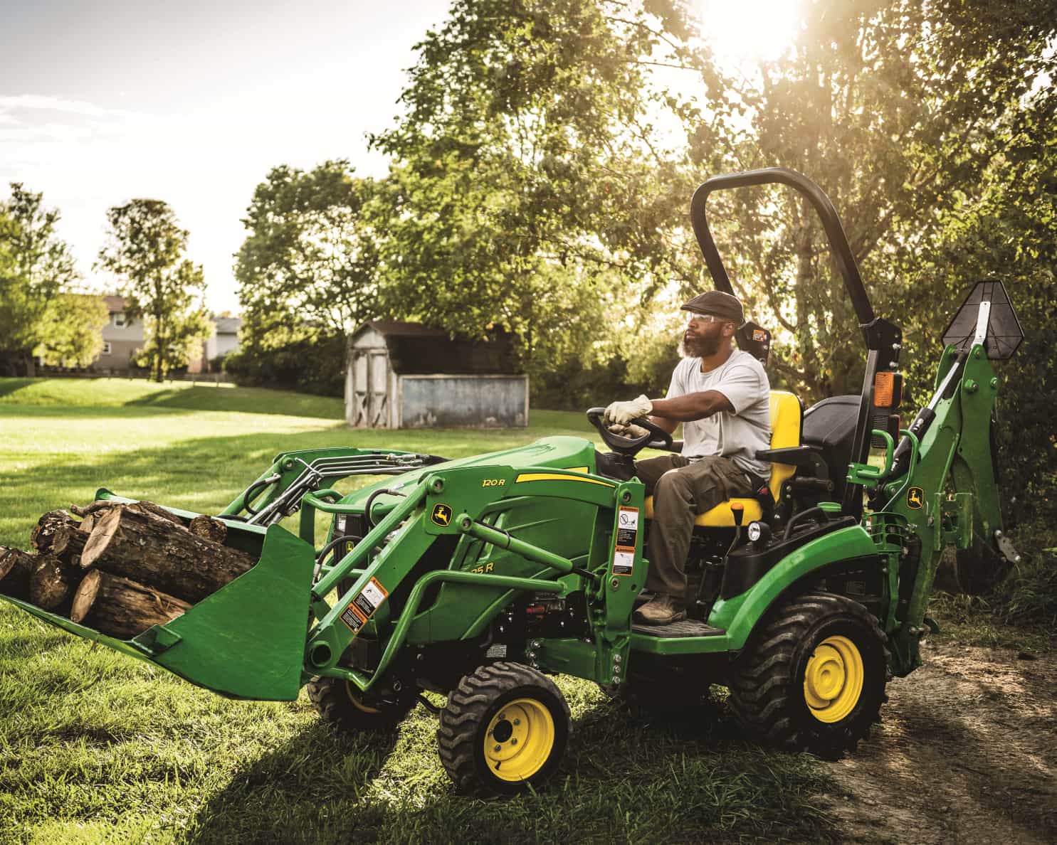 John Deere 1025R with 120R Loader