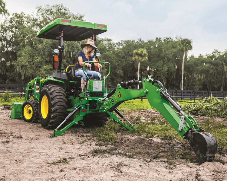 John Deere 3025E with 370B Backhoe