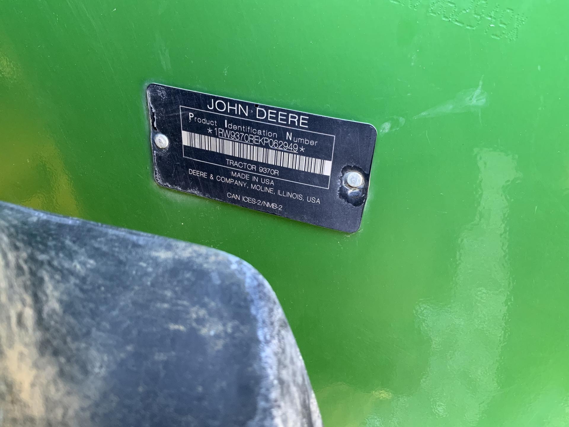 2019 John Deere 9370R