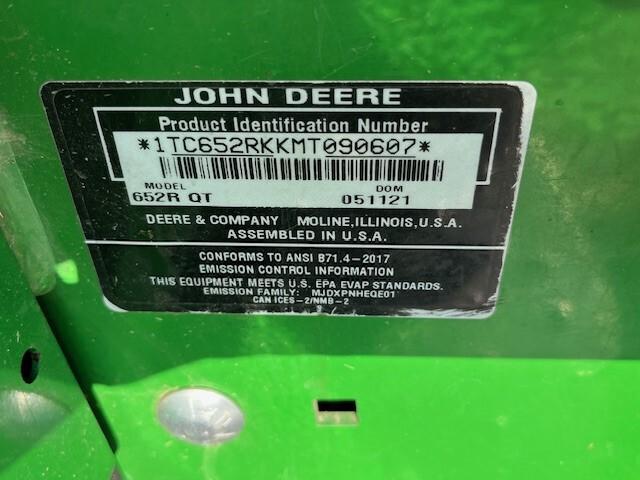 2021 John Deere 652R