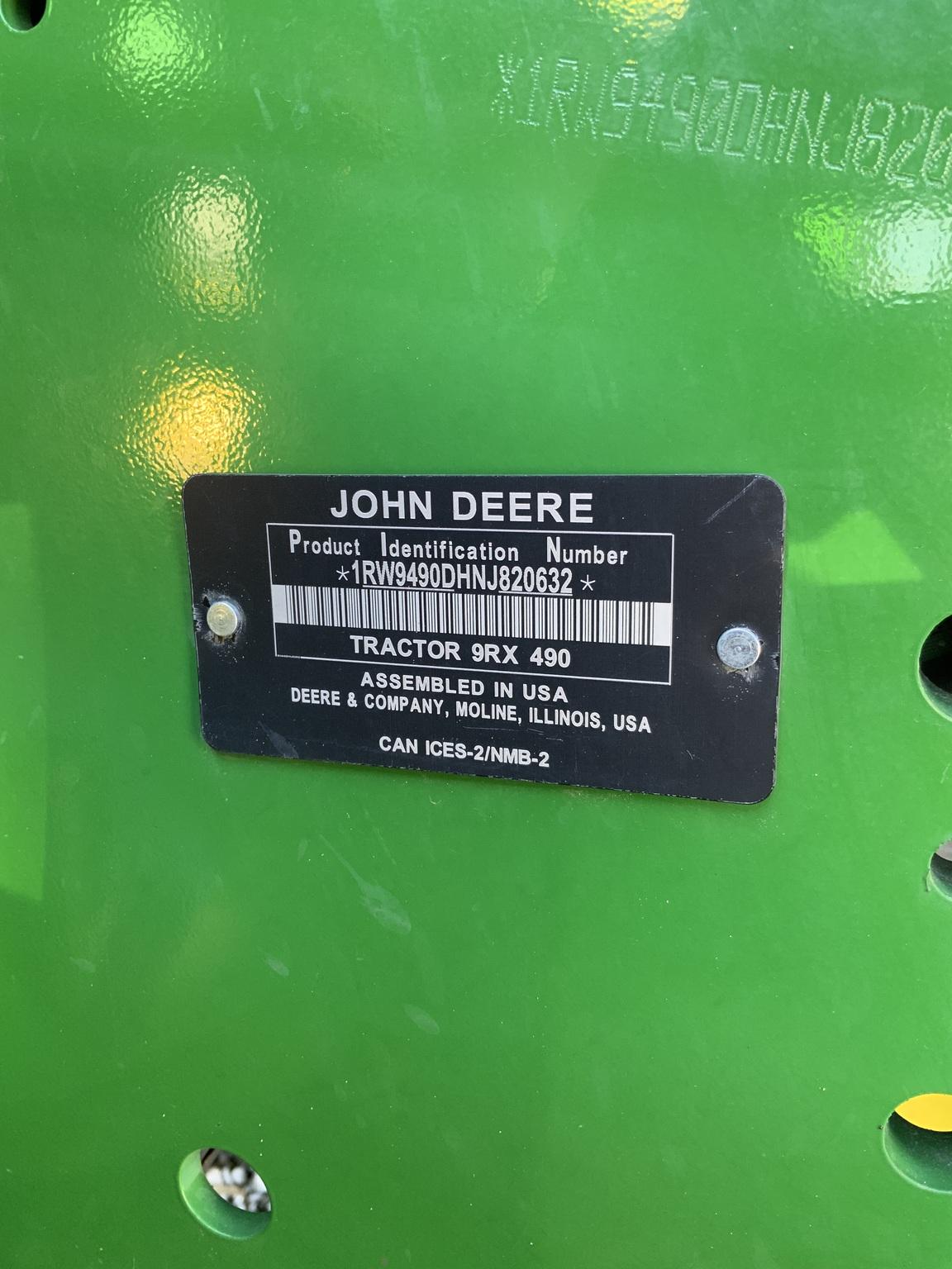 2022 John Deere 9RX 490