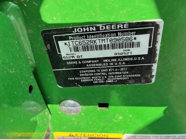 2021 John Deere 652R