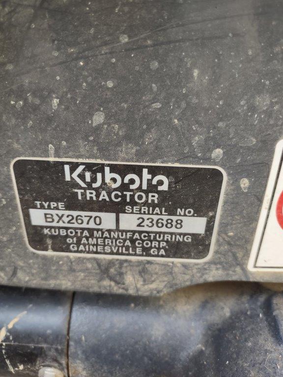 2014 Kubota BX2670