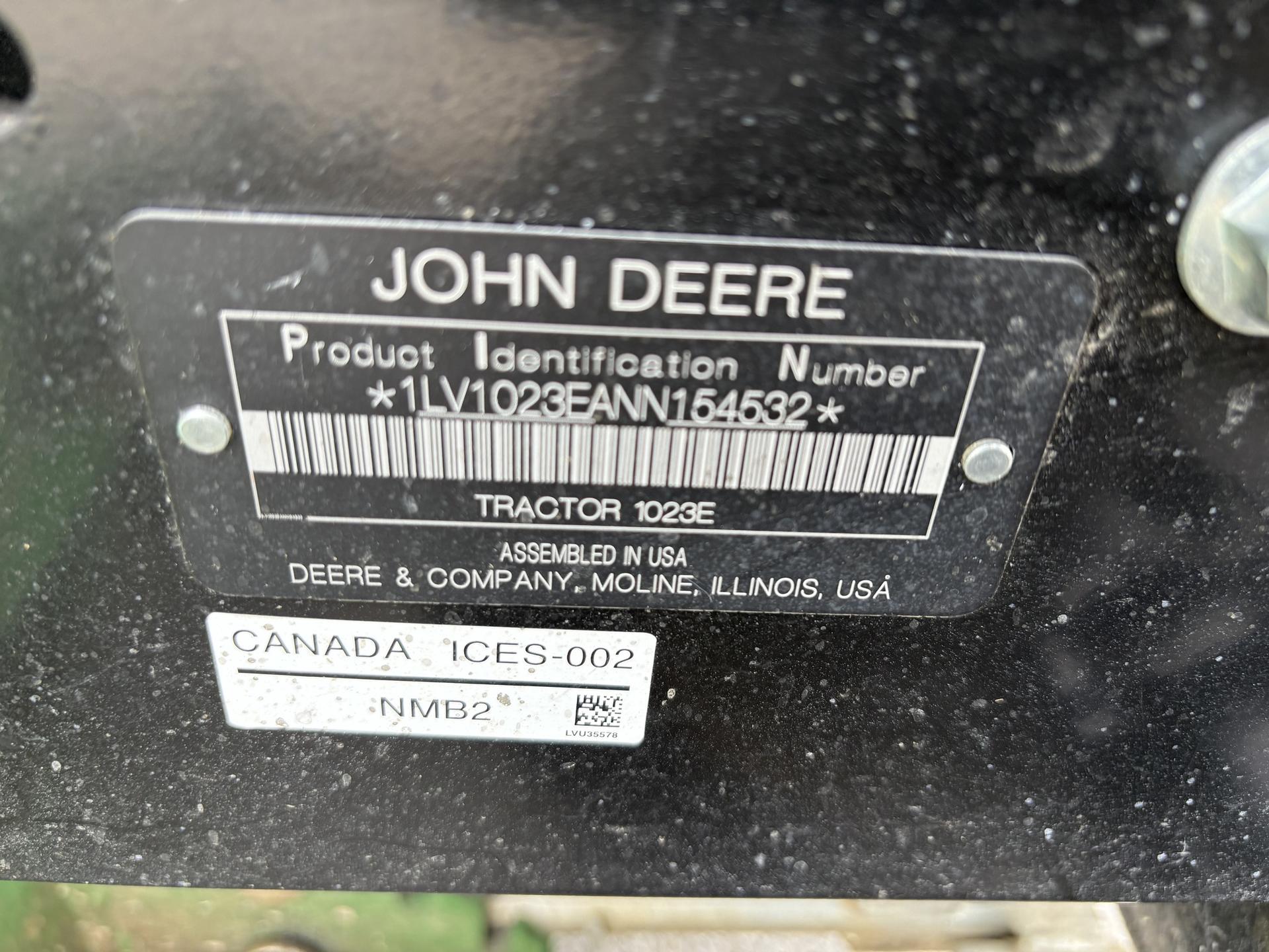 2022 John Deere 1023E
