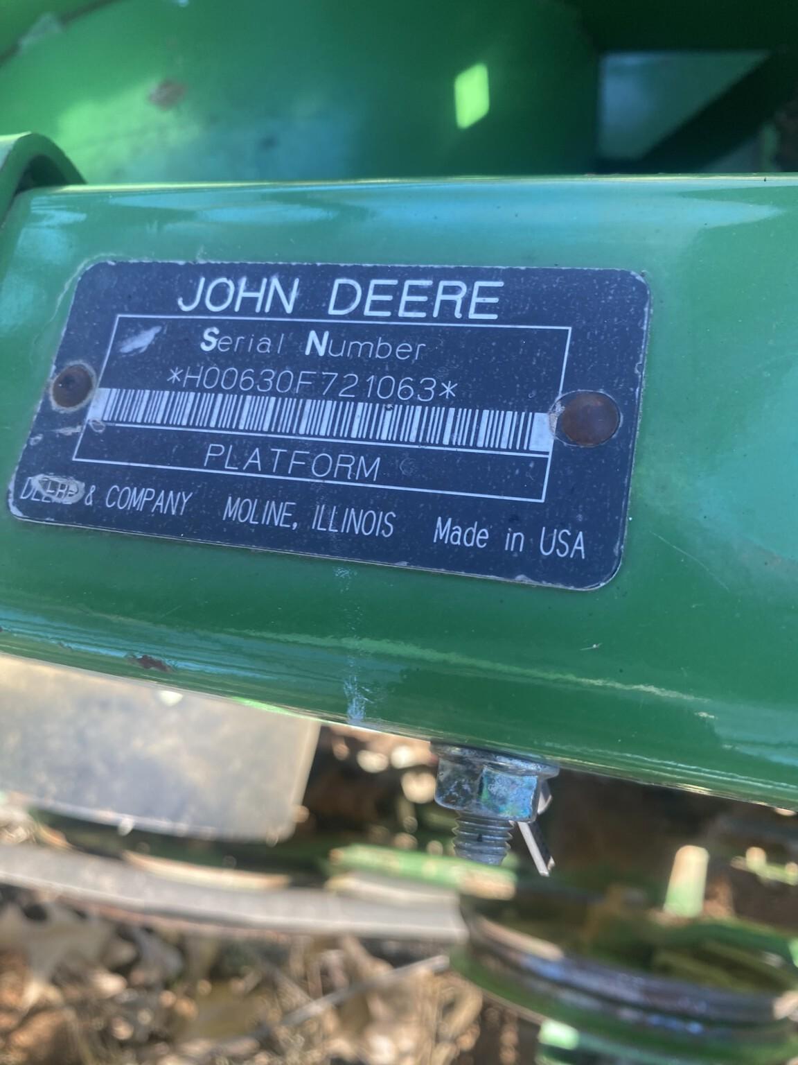 2007 John Deere 630F